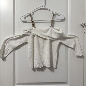 Off the shoulder White Top